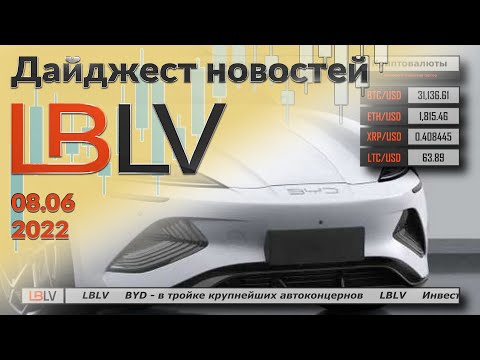  LBLV: BYD – в тройке крупнейших автоконцернов 08.06.2022
