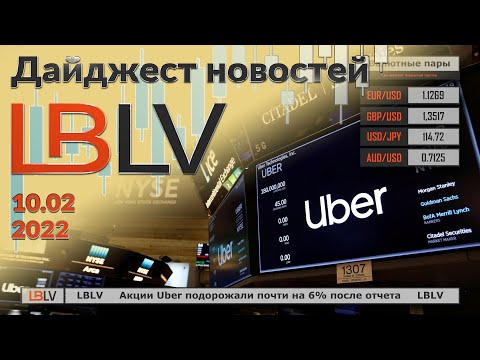 LBLV: Акции Uber подорожали почти на 6% после отчета 10.02.2022