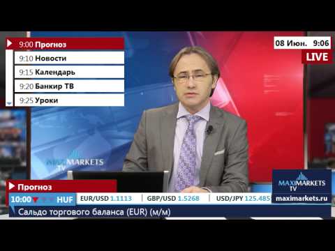 MaxiMarkets: Прогноз рынка. Основные пары Форекс. 08.06.15