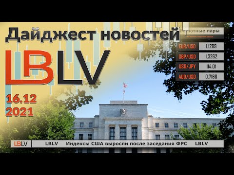 LBLV: Индексы США выросли после заседания ФРС 16.12.2021