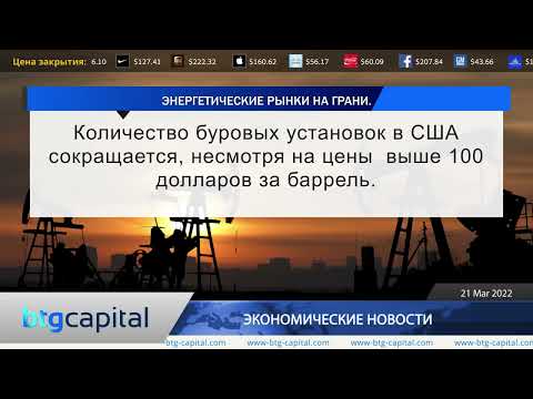 BTG Capital: Ежедневные финансовые новости 21-03-2022