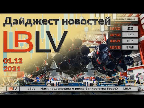 LBLV: Маск предупредил о риске банкротства SpaceX 01.12.2021